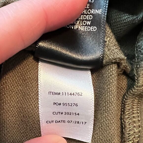 Torrid ruffled knit sweatshirt dress. Olive green. - Picture 9 of 13